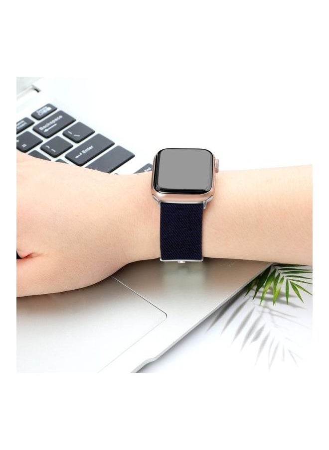 Generic - Ethnic Replacement Watchband For Apple Watch Series 1/2/3/4/5/6/7/SE 38/40/41mm Blue - Image 1