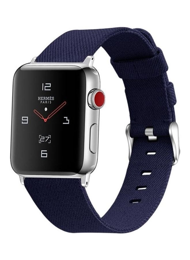 Generic - Ethnic Replacement Watchband For Apple Watch Series 1/2/3/4/5/6/7/SE 38/40/41mm Blue - Image 1