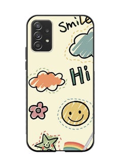 Protective Case Cover For Samsung Galaxy A32 5G Smile Design Multicolour