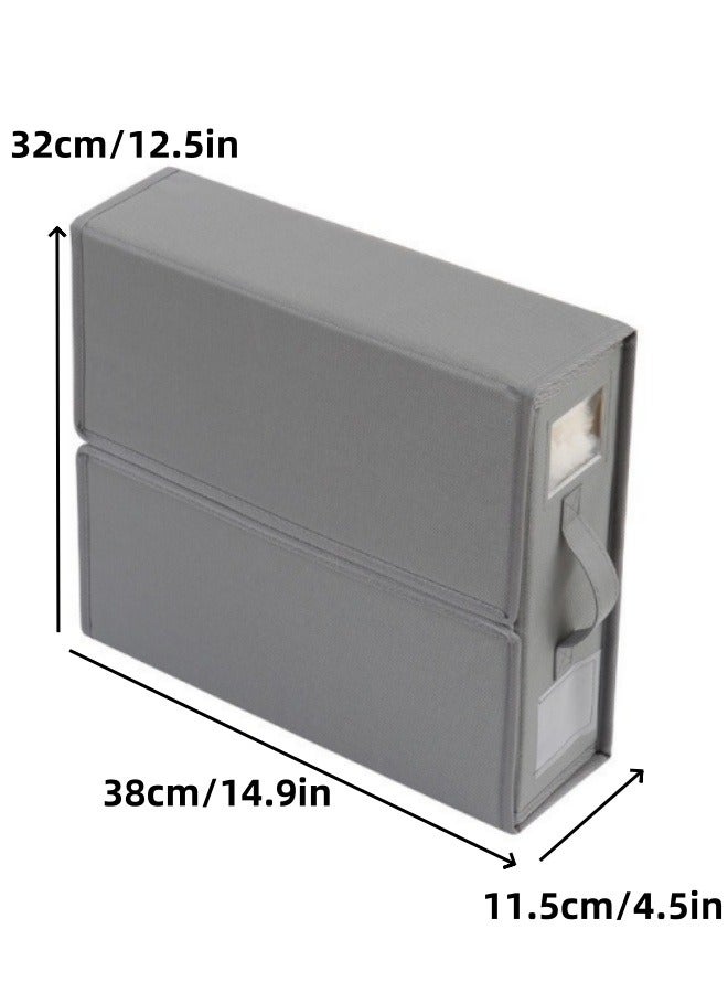 Fabric Clothes Storage Bags with Zipper and Velcro Strap Foldable Closet Storage Organizer Closet Storage Box, Large Capacity Foldable Moving Bags ,Closet Organizers and Storage Containers for Bedding, Duvet, Comforter - Image 2