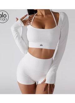 alo alo Yoga wear long sleeve threaded sports quick-drying top  - Image 2