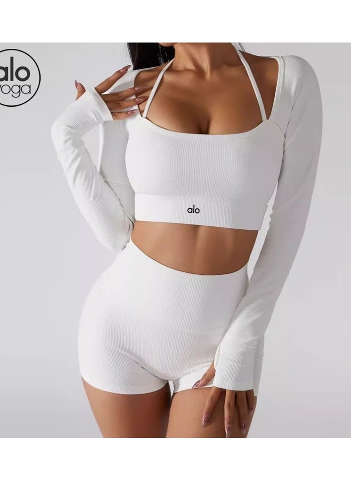 alo - alo Yoga wear long sleeve threaded sports quick-drying top - Image 1