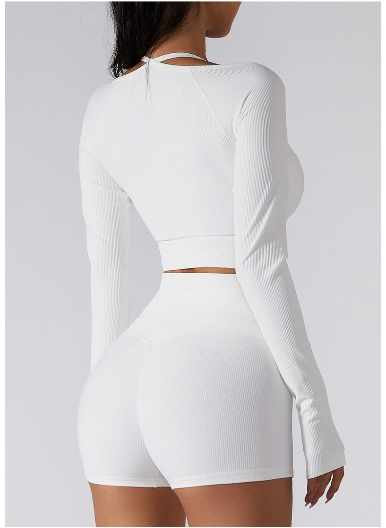 alo - alo Yoga wear long sleeve threaded sports quick-drying top - Image 1