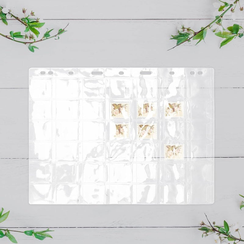 10pcs Coin Collection Binder Inserts with 9-Hole 42 Compartments Sheets, Plastic Stamp Collecting Pocket Page for Collectors, for, Money Storage - Image 5