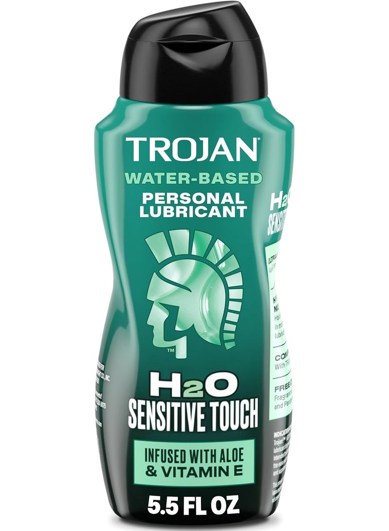TROJAN Lubricants H2O Sensitive Touch Water-Based Lubricant, Personal Lube, 5.5 fl oz - Image 2
