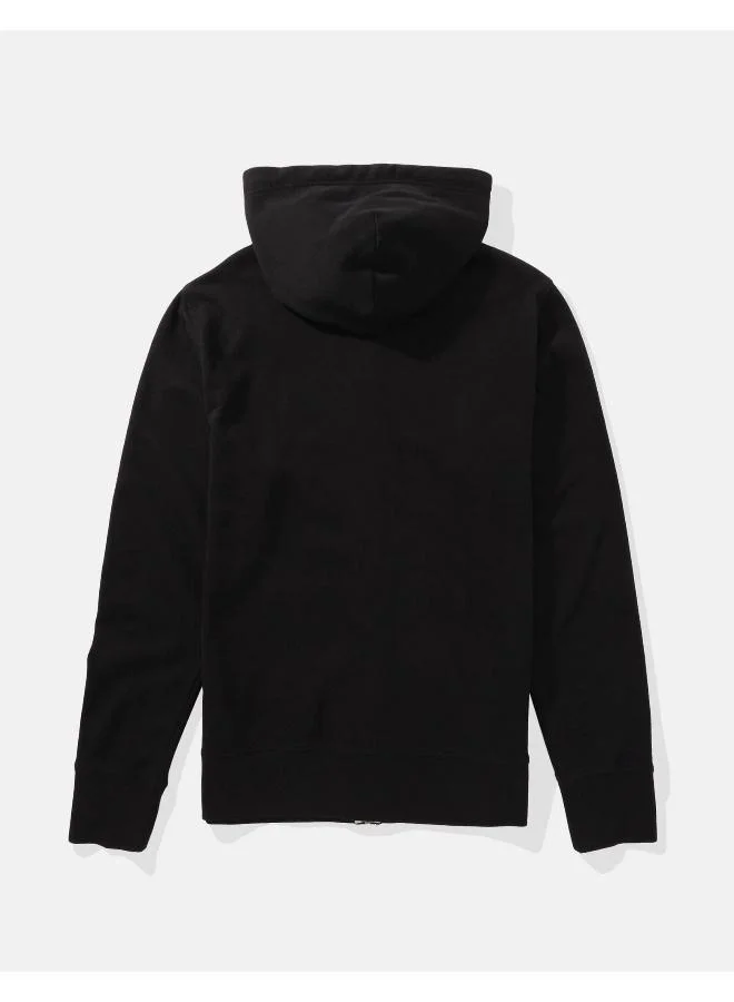 American Eagle AE Logo Graphic Zip-Up Hoodie