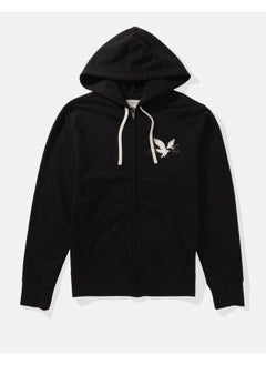 American Eagle AE Logo Graphic Zip-Up Hoodie  - Image 3
