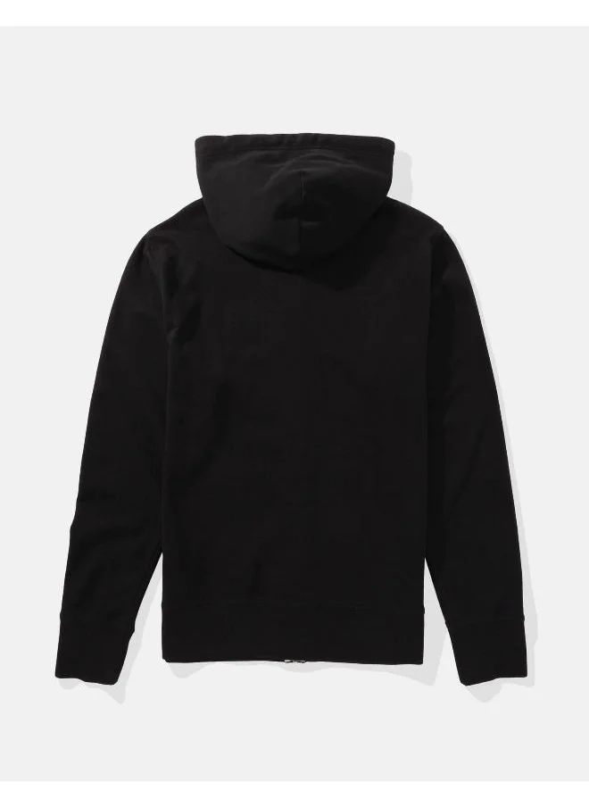 American Eagle AE Logo Graphic Zip-Up Hoodie
