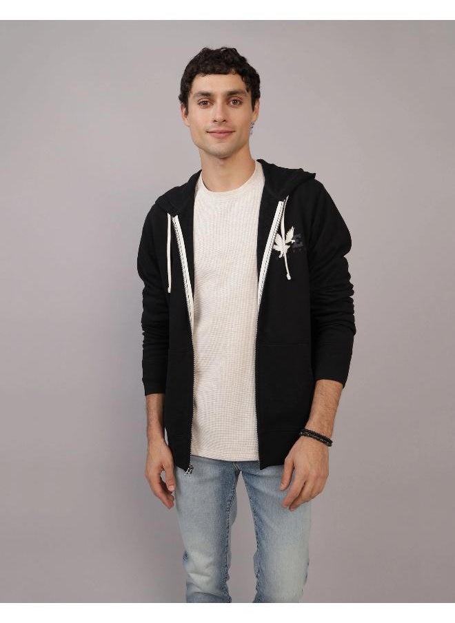 American Eagle AE Logo Graphic Zip-Up Hoodie  - Image 1