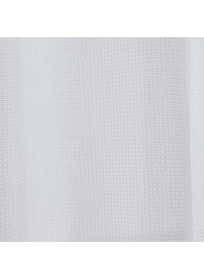 Home Box Royal Solid Jacquard Shower Curtain with 12 Hooks 200 x 180 cm  - Image 3
