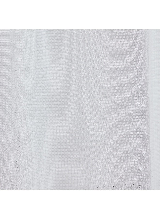 Home Box Royal Solid Jacquard Shower Curtain with 12 Hooks 200 x 180 cm  - Image 4
