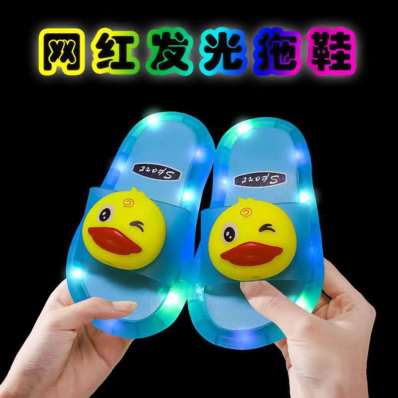 [Chuang Xing Jia] Children'S Slippers Summer Crystal Cartoon Indoor And Outdoor Luminous Sandals For Children Women - Image 2