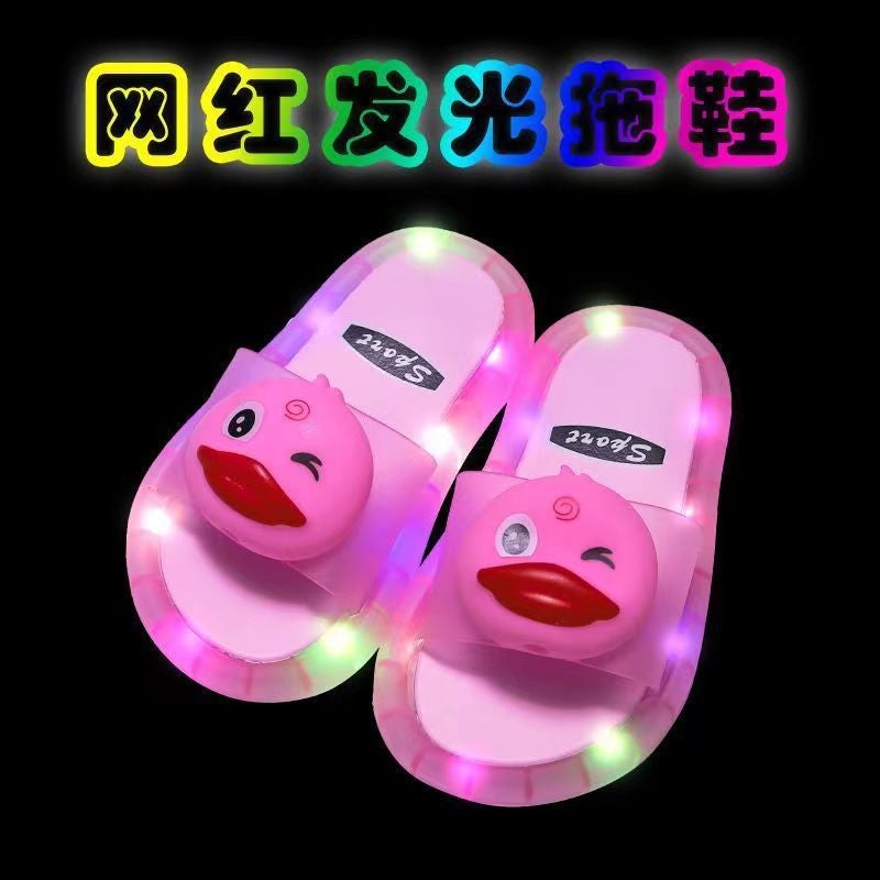 [Chuang Xing Jia] Children'S Slippers Summer Crystal Cartoon Indoor And Outdoor Luminous Sandals For Children Women - Image 4