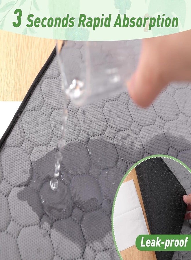 LWYMX Guinea Pig Cage Liners, 16''X24'' Washable Guinea Pig Pee Pads, Non Slip Reusable Super Absorbent Guinea Pig Training Mat Bedding Fleece for Small Animals Hamster Rabbit Chinchilla Rat, 2Pack - Image 3