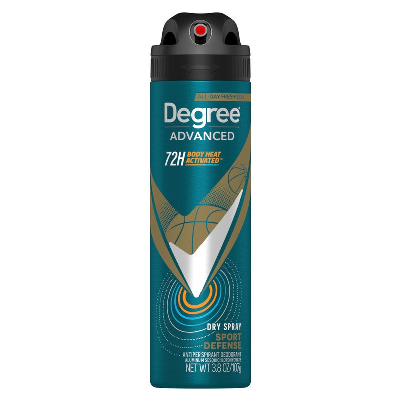 Degree Men Antiperspirant Deodorant Dry Spray Sport Defense 72-Hour Sweat and Odor Protection Deodorant For Men With Body Heat Activated Technology 3.8 oz - Image 1