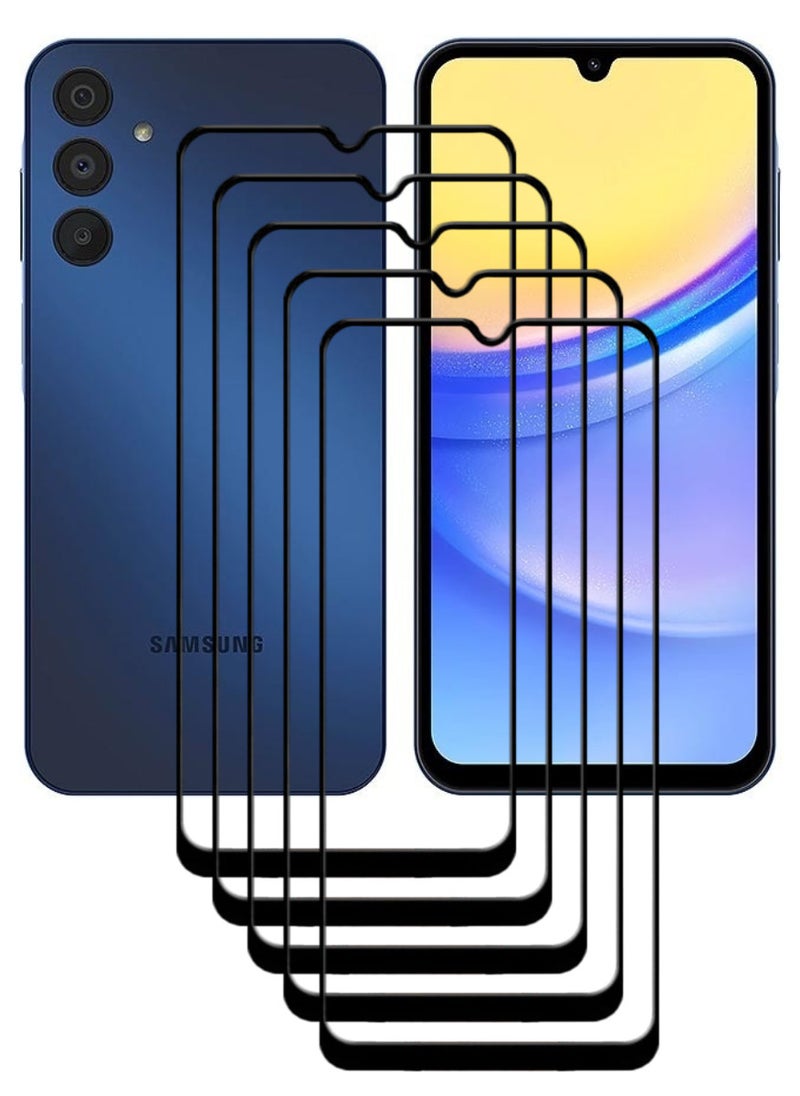 ACLIX 5 Pieces Antistatic ESD Dustproof Premium Quality High Definition Tempered Glass Screen Protector Designed For Samsung Galaxy A16 5G - Image 1