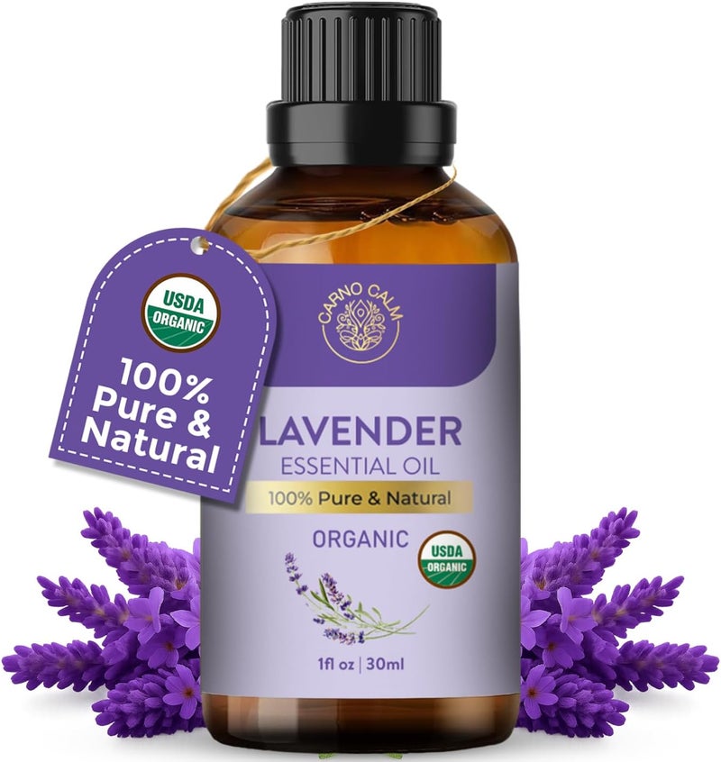 Organic Lavender Essential Oils for Skin | USDA Certified | 100% Pure Lavender Oil | for Hair Aromatherapy Relaxation Sleep Skin Diffuser | 30ml | Organic lavender oil for aromatherapy, diffusers, skin and hair, with a sweet floral scent. - Image 2