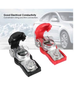 PAMEER 2-Pcs Car Battery Terminal Connectors, Universal Negative and Positive Battery Cable Terminals,  Positive Negative Car Battery Terminals Clamp Connector,  Compatible with Cars and Trucks.  - Image 4