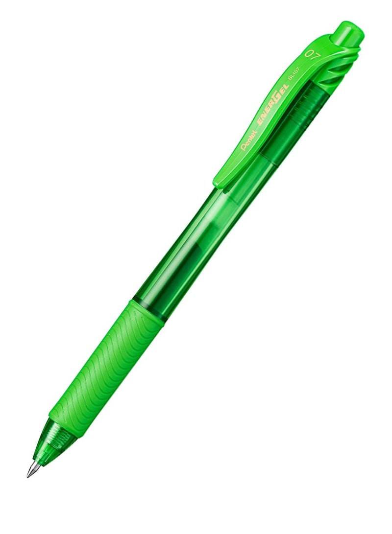 Pentel 12-Piece Energel Gel Ink Pen 0.7mm Tip Lime Green Ink - Image 2