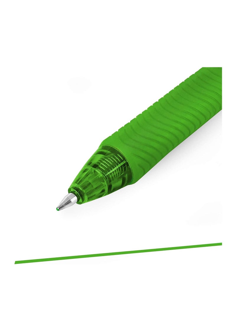 Pentel 12-Piece Energel Gel Ink Pen 0.7mm Tip Lime Green Ink - Image 3
