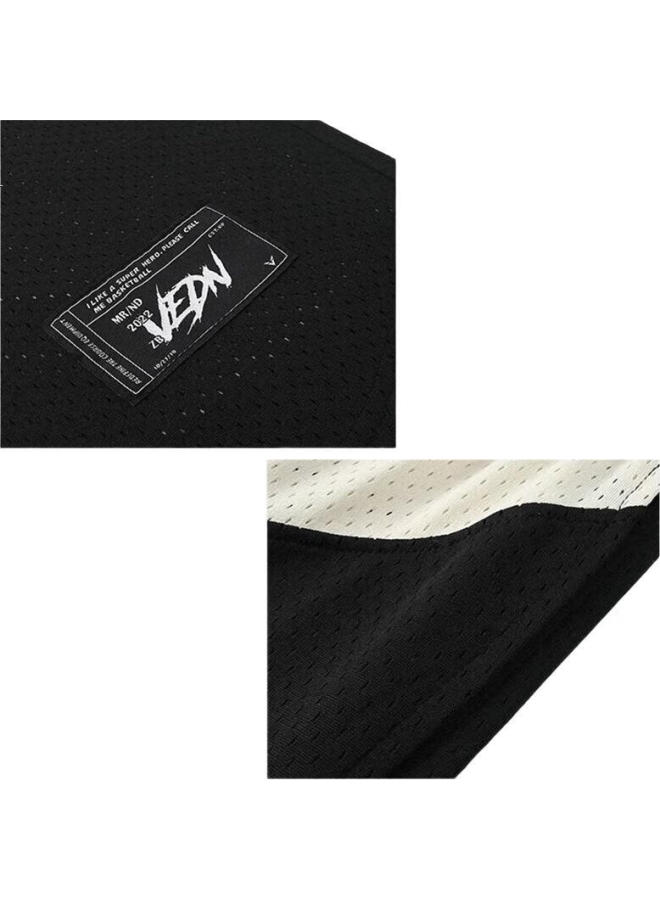 Veidoorn Shorts, Mountain-View Basketball Shorts, Summer Loose-Fitting American Trendy Training Shorts, Men'S Running Mesh Shorts, Graphite Black, Xl - Image 3