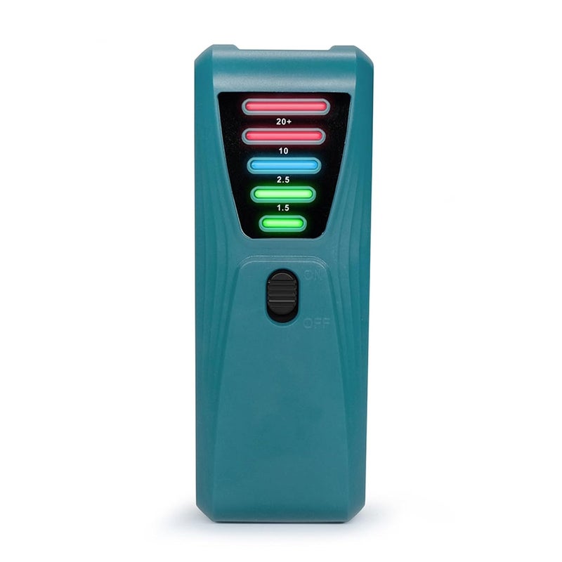 Emf Detector, LED Electromagnetic Radiation Tester 5 Color Magnetic Field EMF Meter Dosimeter Detector 0-20 MilliGauss for Household,for Home Inspections(Cyan) - Image 1