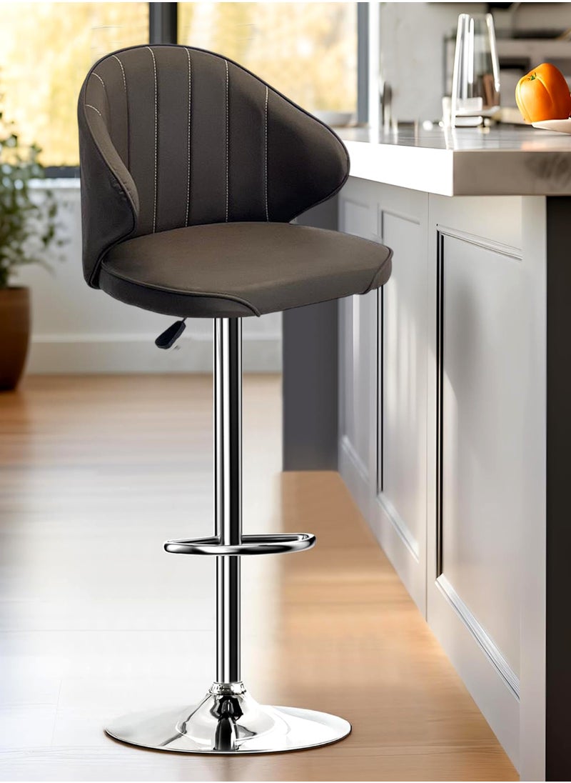 Living - SET OF 2 Modern Adjustable Counter Height Barstools - Image 1