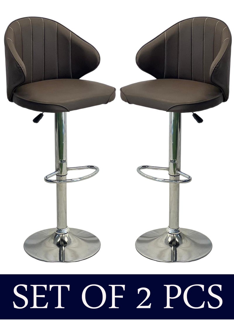 Living - SET OF 2 Modern Adjustable Counter Height Barstools - Image 1