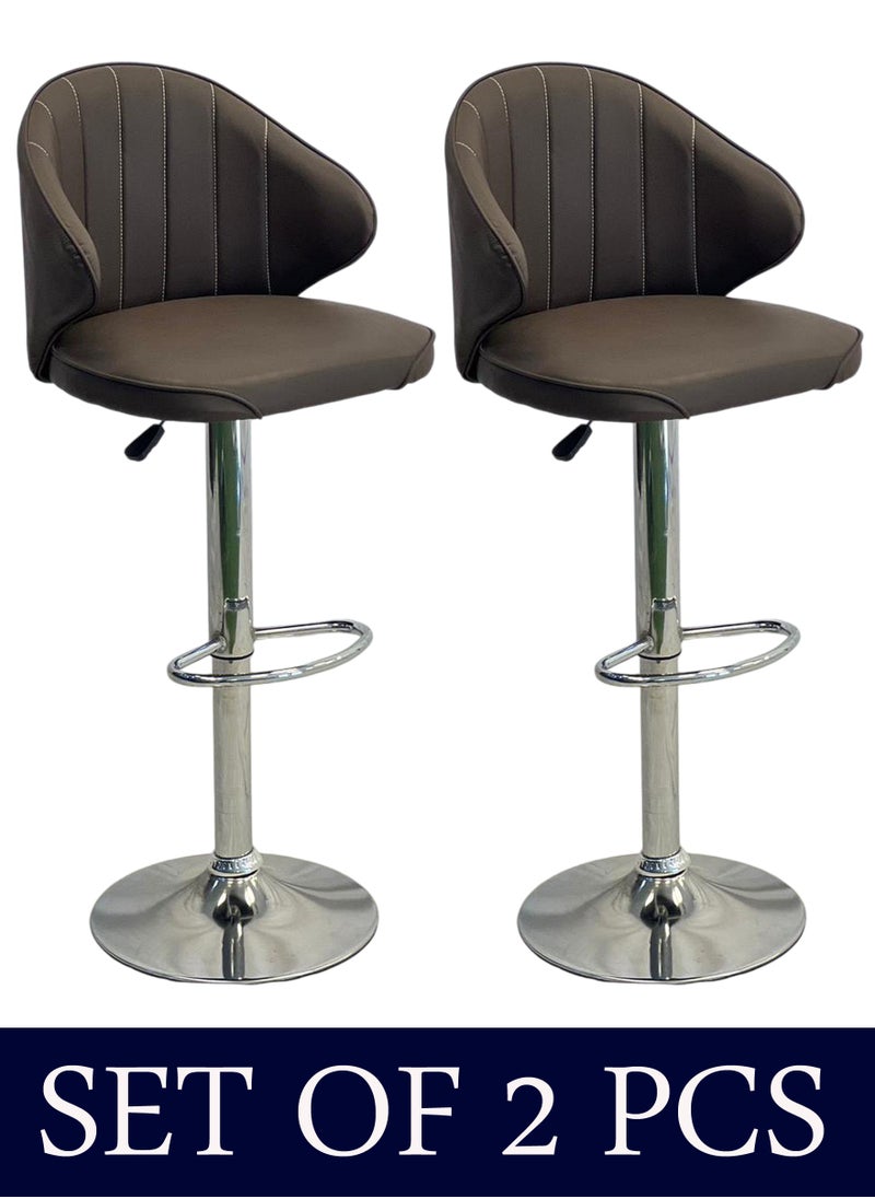 Living - SET OF 2 Modern Adjustable Counter Height Barstools - Image 1