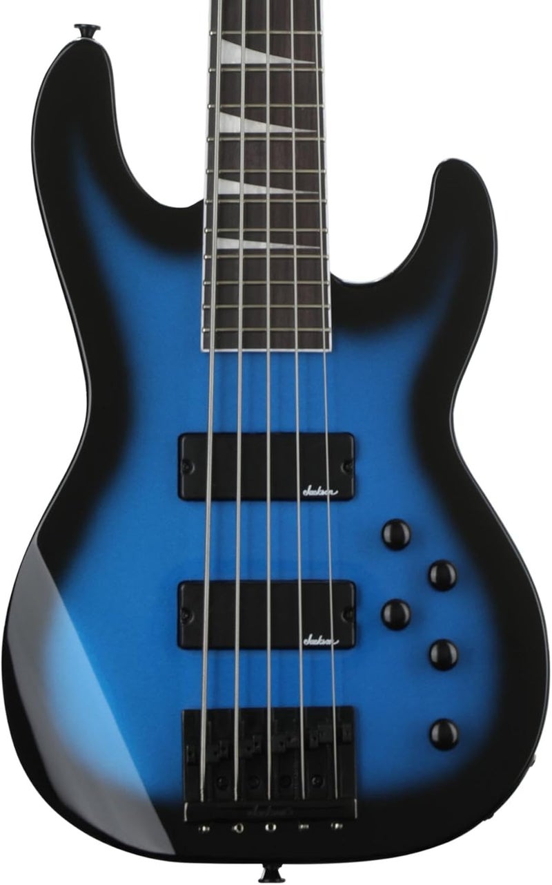 Jackson JS Series 5String Concert Bass JS3V Metallic Blue Burst Amaranth Fingerboard