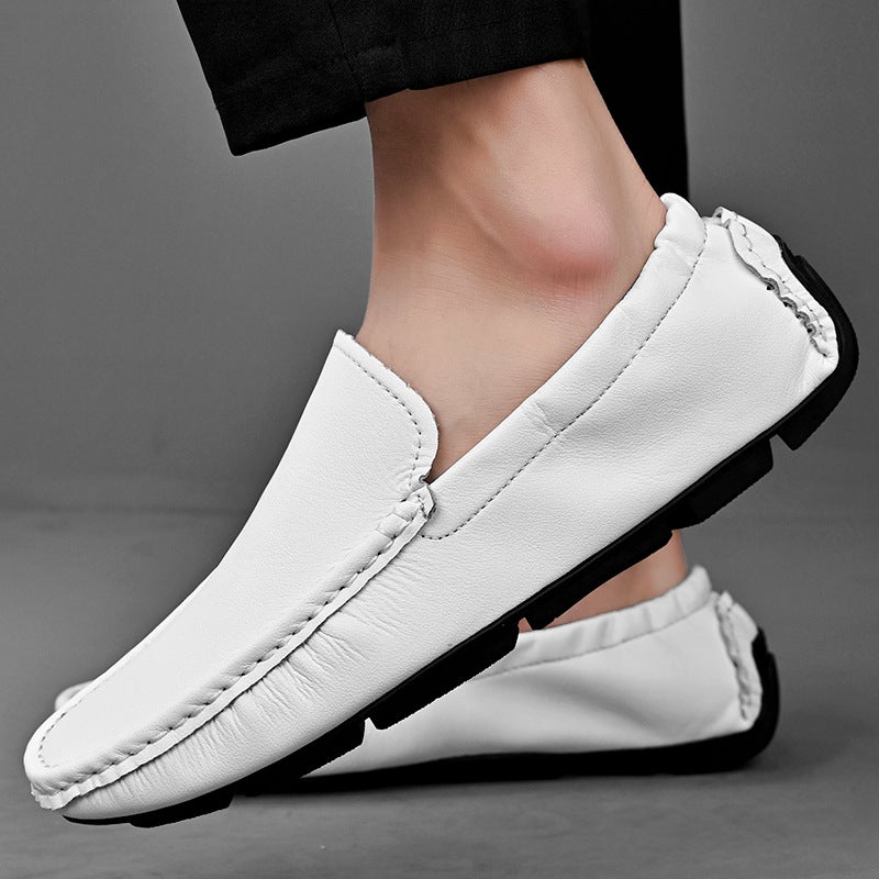 Doudou Shoes Men'S Korean Style Large Size Slip-On Low Heel Lazy Leather Shoes 48 49 Soft Sole - Image 3