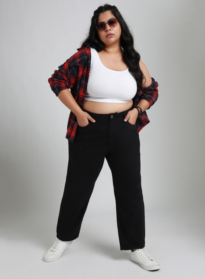 هاي ستار جينز أسود نسائي - Image 1