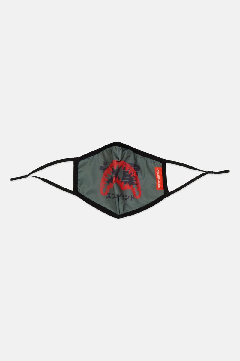 SPRAYGROUND Men No Trespassing Adjustable Face Mask, Grey  - Image 1