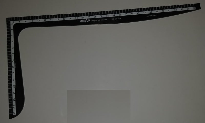 deepak LINOGRAPH L Scale 12" x 24" Curved (Black Colour) - Image 2
