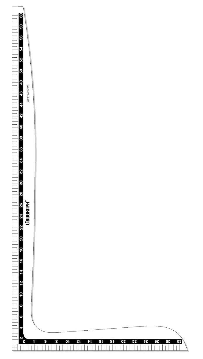 deepak LINOGRAPH L Scale 12" x 24" Curved (Black Colour) - Image 4