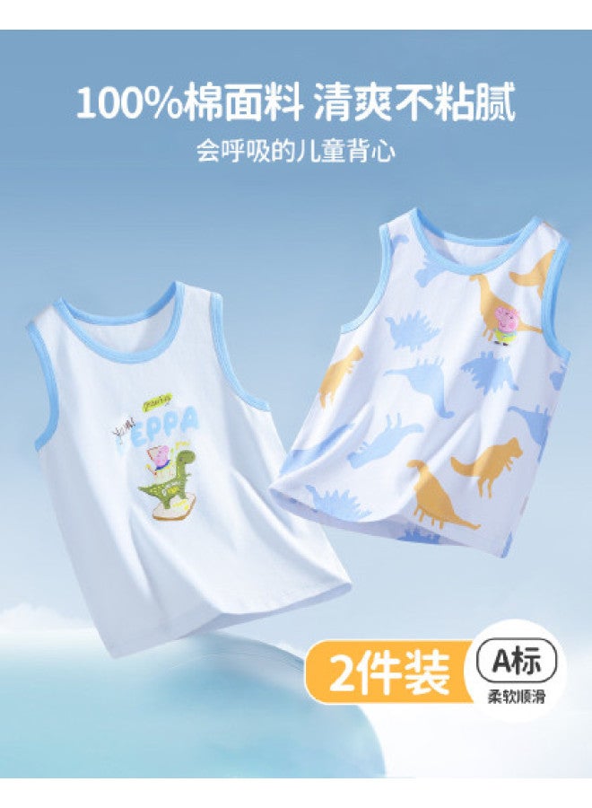 peppa Pig Summer Thin Boys' Vests - Soft & Skin-friendly Baby Tops For Kids - Image 1
