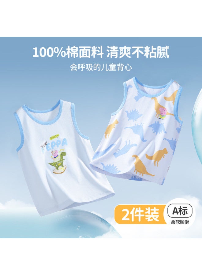 peppa Pig Summer Thin Boys' Vests - Soft & Skin-friendly Baby Tops For Kids - Image 2