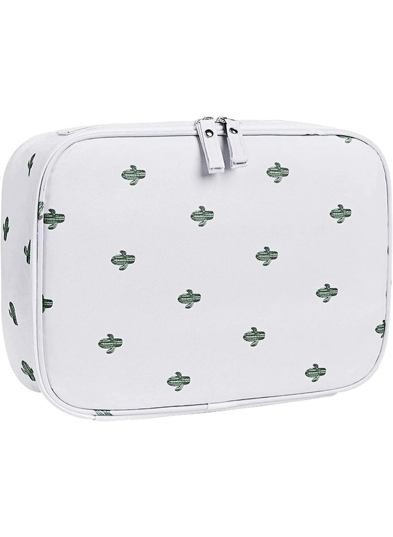 Discover elegance and practicality with this distinctive makeup or toiletries bag. - Image 1