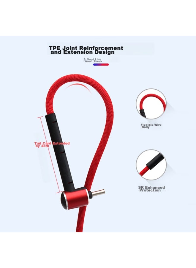 Collen Three-in, Fast Charging, Watch Shows, Angled Cable, Apple, Android, Usb-c, Type-c, Angled One-to Android, Huawei, Creative Stand Charging Cable - Image 3