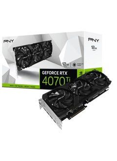 PNY GeForce RTX 4070 Ti 12GB Verto LED Triple Fan  Black Graphic Card