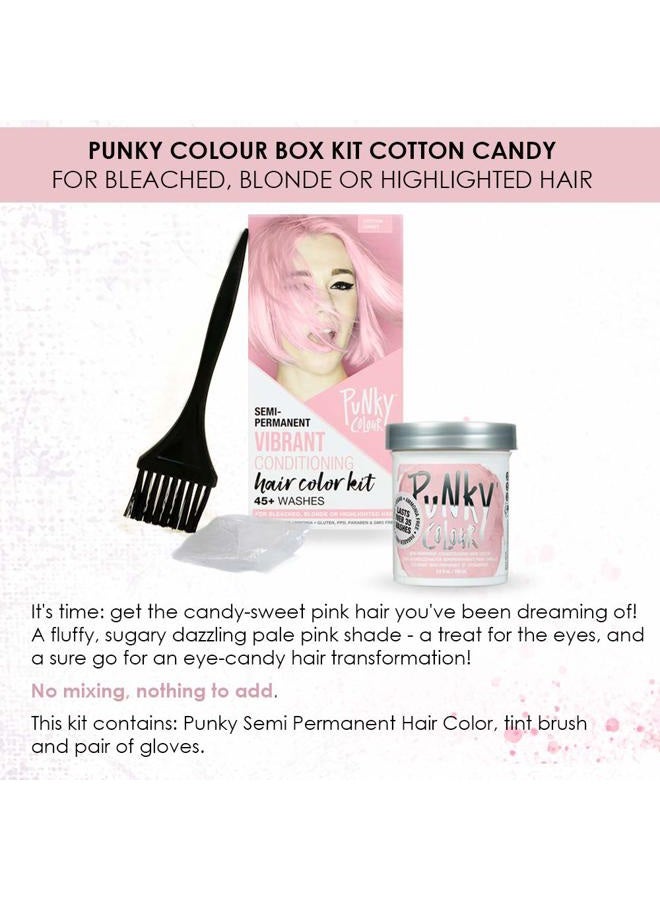 Punky Colour Box Kit Cotton Candy - For Bleached, Blonde or Highlighted Hair, Non-Damaging Hair Dye, Vegan, PPD and Paraben Free, Conditions and Transforms to Vibrant Hair Color, lasts up to 35 washes - Image 3