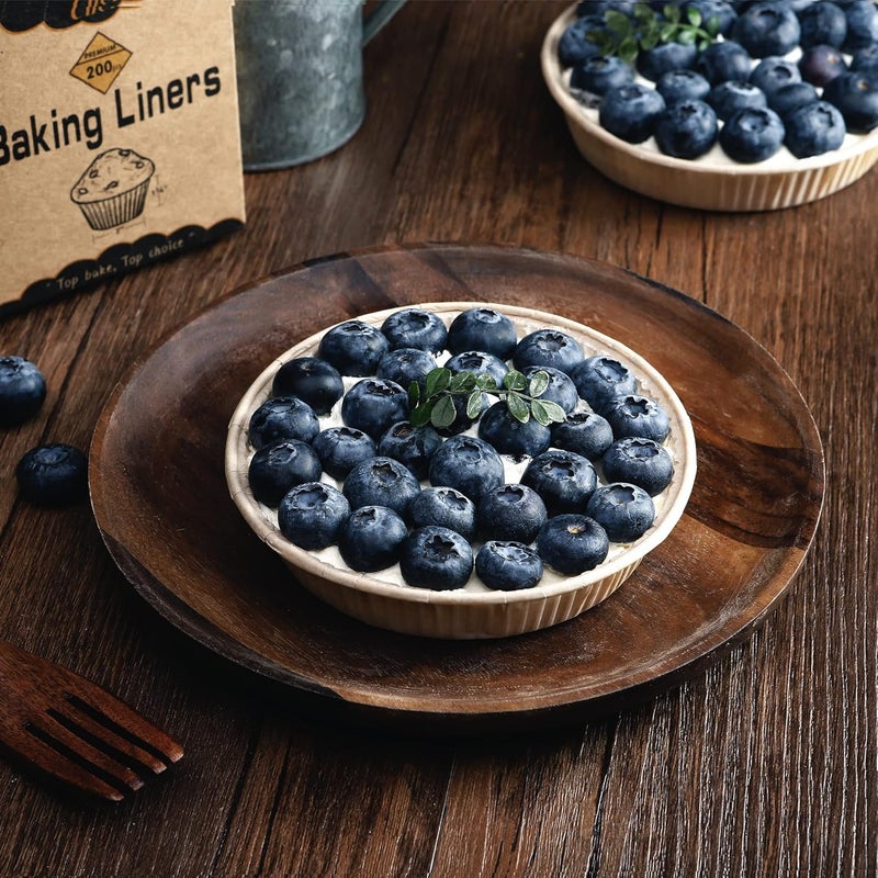 Bake Choice 50 قطعة من قوالب التارت الورقية الصغيرة للخبز، صواني فطائر صغيرة 4 بوصة، غير لاصقة، غير مبيضة، صينية كيش قابلة للتخلص، آمنة للاستخدام في الفرن، آمنة للاستخدام في الميكروويف - Image 5