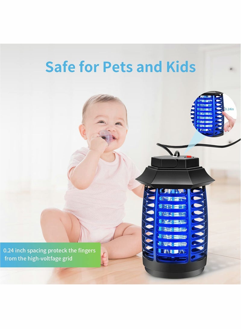 Excefore Bug Zapper, Effective Mosquito Zappers Killer, Waterproof Insect Fly Traps Gnat Killer for Indoor, Outdoor, Electronic Light Bulb Lamp for Backyard, Patio and Home - Image 2