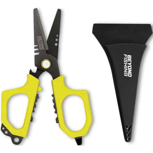 Beyond Braid Beyond Fishing 6.5" Pro Shears (Yellow) - Image 1