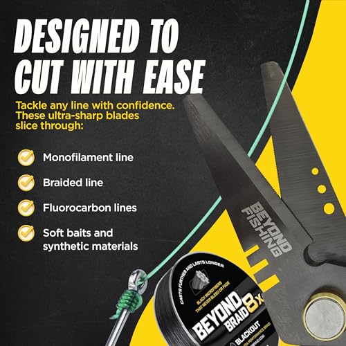 Beyond Braid Beyond Fishing 6.5" Pro Shears (Yellow) - Image 5