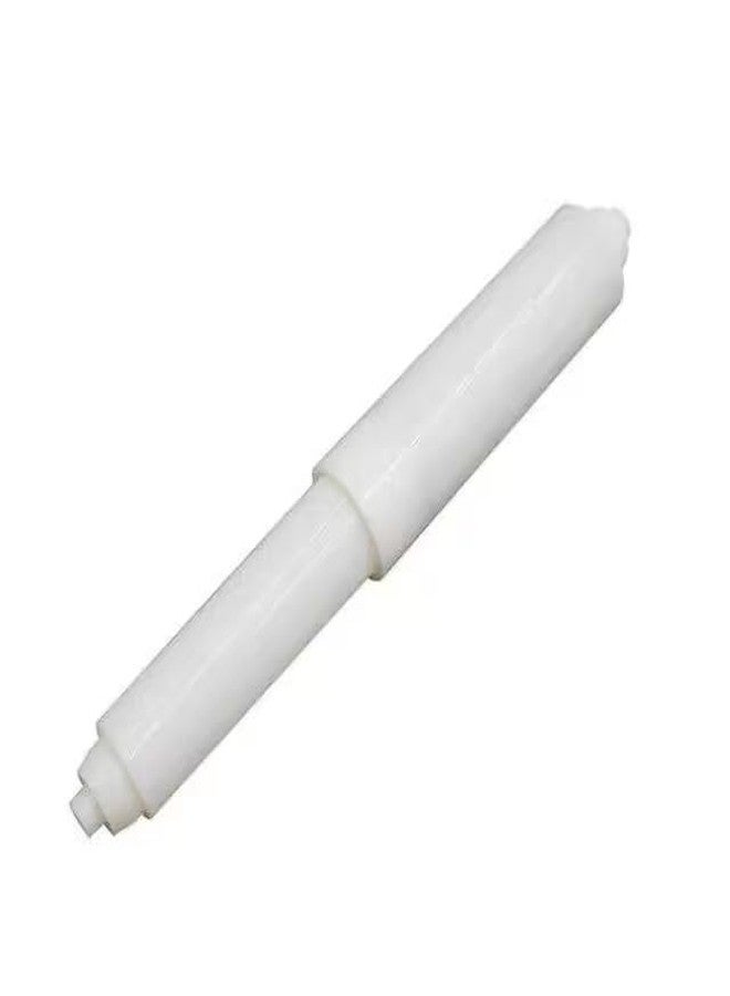 WLngtv White Toilet Paper Holder Roller, Adjustable Tissue Box Roll Core Bathroom Plastic Toilet Roll Rods Spring Paper Holder Cores Roller,Toilet Paper Roller Replacement,Bathroom - Image 1