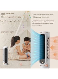Arabest Tower Fan, Portable Desk Table Fan with 3 Speeds,11 Inch Personal Small Bladeless Fan,Quiet USB Powered,Vertical Air Conditioning Fan for Bedroom Home Office Desktop  - Image 5