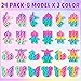 Asoulin 24PCS Pop Fidget Keychain Toys Easter Gifts Party Favors for Kids 48 812 Easter Egg Fillers Goodie Bag Stuffer Classroom Treasure Box Toy Carnival Prizes Pinata Birthday Return Gifts for Boy Girl - Image 4