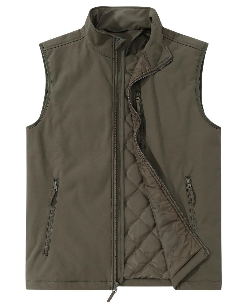 Outdoor Ventures Men's Casual Outerwear Vest Lightweight Winter Zip Up Sleeveless Jacket for Hiking Travel Golf Running - Image 1