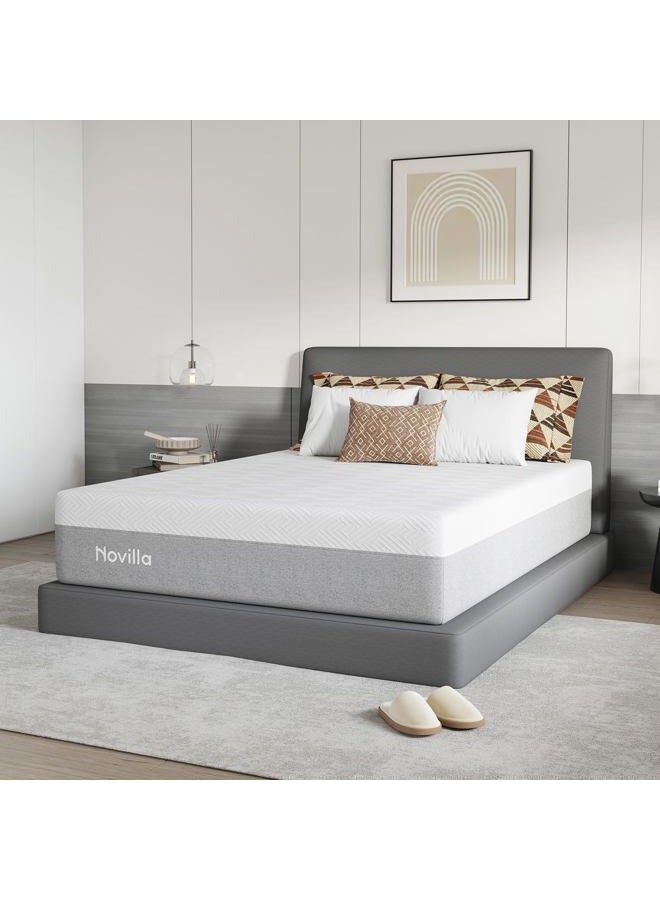 Novilla Mattress Full Size, 14 Inch Gel Memory Foam Mattress Full for Suppotive, Pressure Relieving & Plush Comfort, Full Size Mattress in a Box, Bliss - Image 2